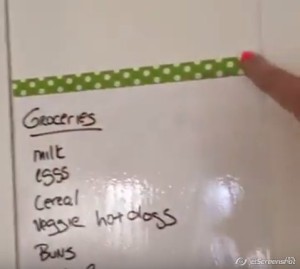 Whiteboard contact paper (organization tip!)