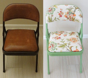 Folding chair makeover