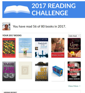 Goodreads reading challenge 2017